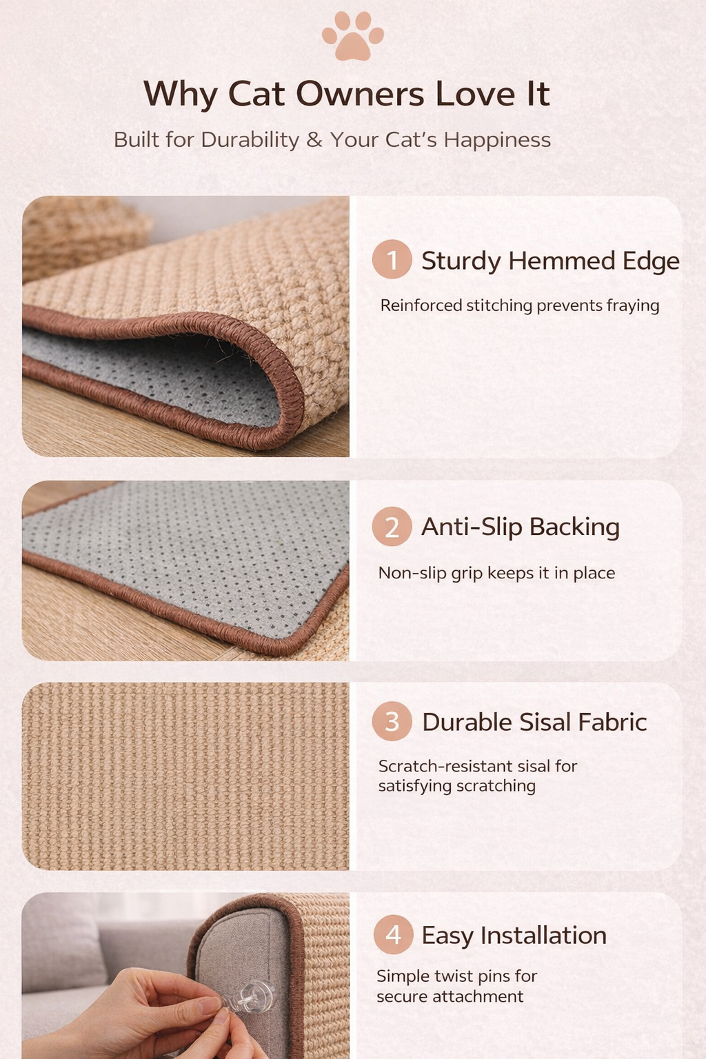 Cat Scratching Pad – Furniture Protection & Scratch Redirector