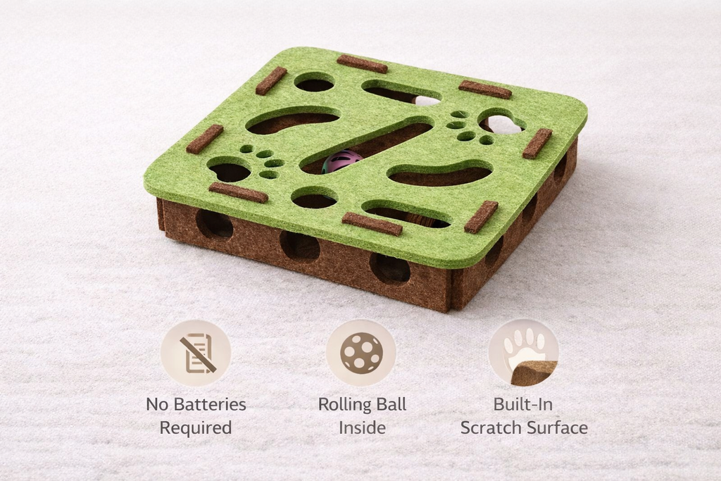 Mental Stimulation Puzzle Toy for Indoor Cats
