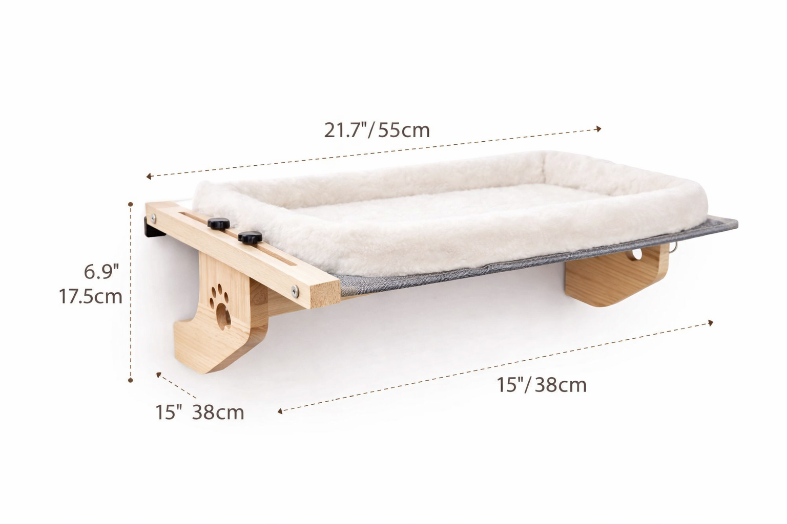 Adjustable Cat Window Perch – Soft Fleece Hammock for Indoor Cats